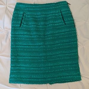 Turquoise Halogen Pencil Skirt